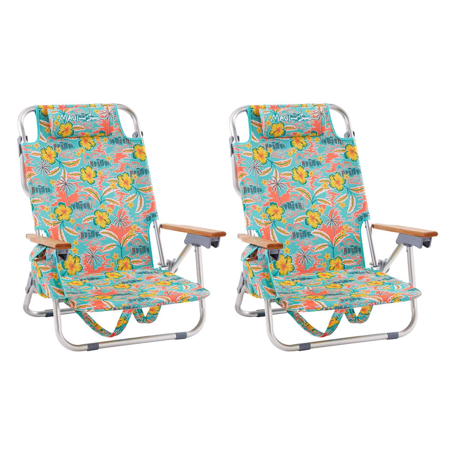 Backpack Chair (Tropical, 2 Pack)