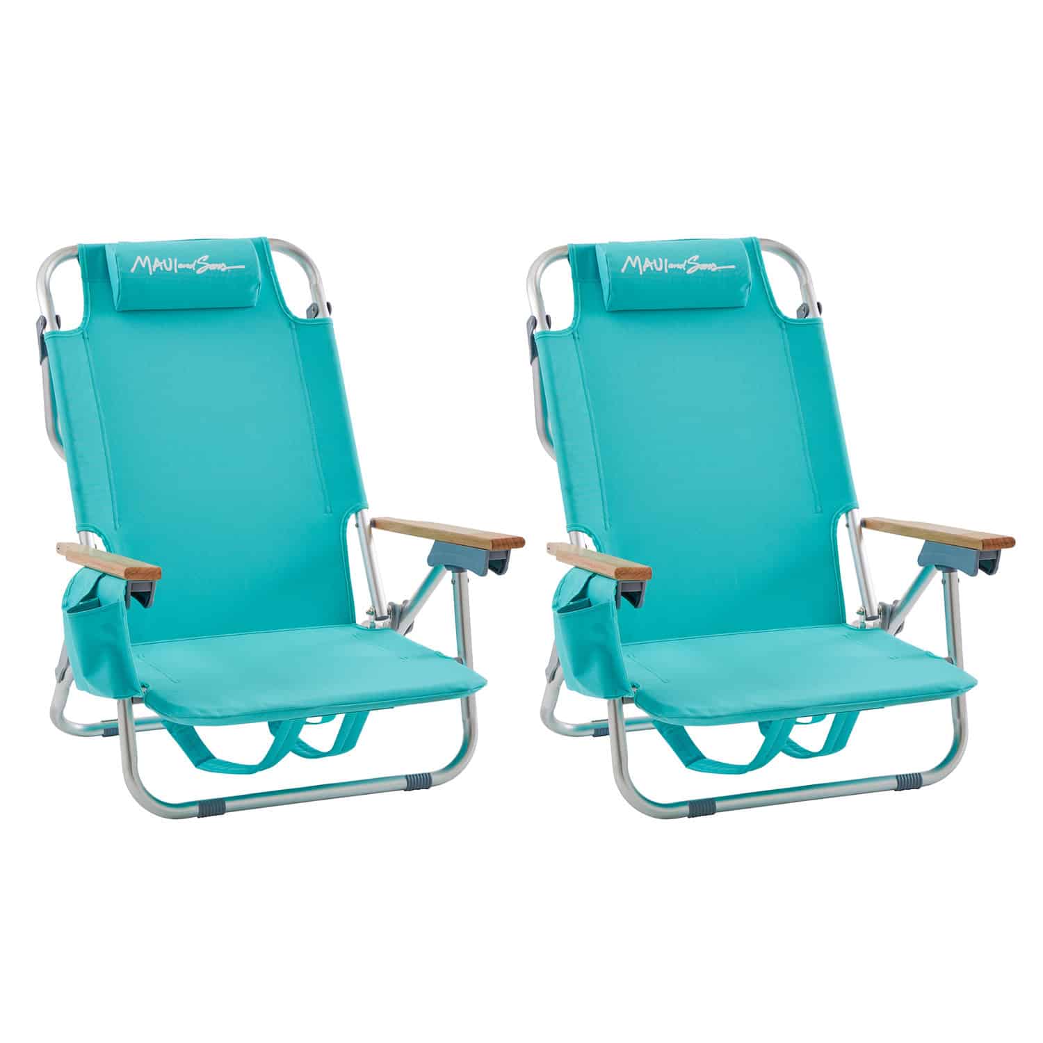 Backpack Chair (Teal, 2 Pack)